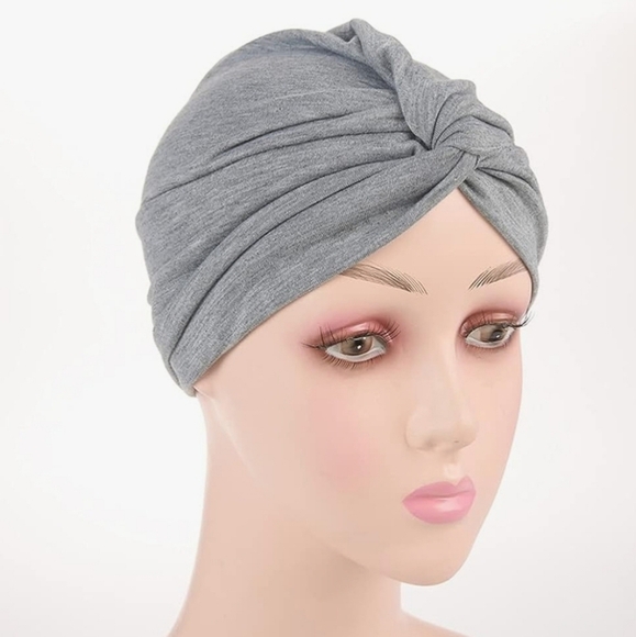 Chemo Sleep Turban Headwear Scarf Beanie Cap Hat for Cancer Patient Hair Loss - Picture 1 of 2